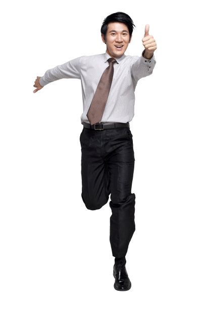 商务人士跳跃图片下载