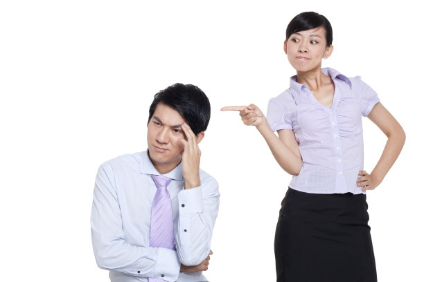 商务人士批评同事图片下载