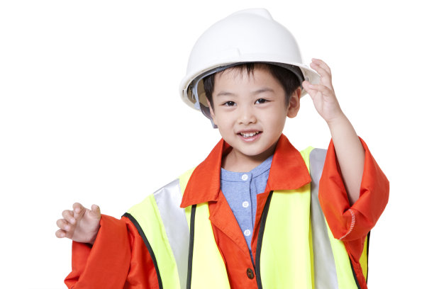小男孩扮演工程师图片下载