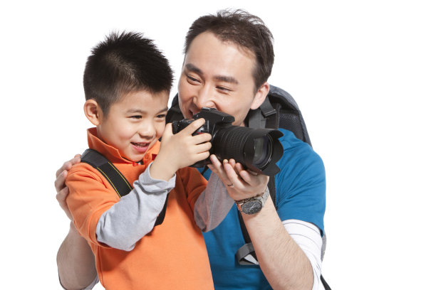 父子和相机图片下载