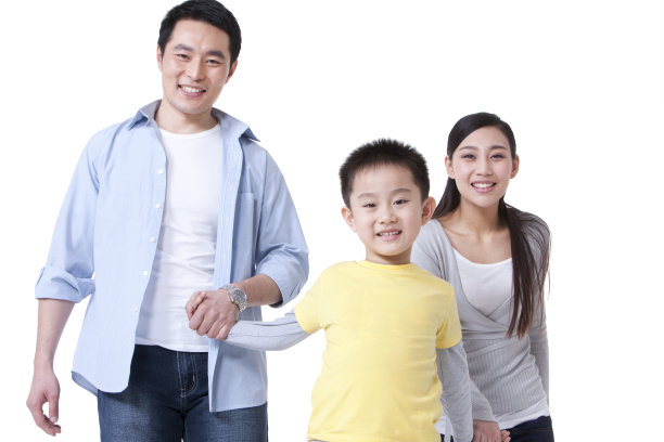 幸福的一家三口图片下载