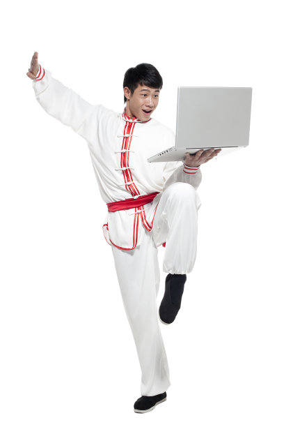 中国武术和笔记本电脑图片下载