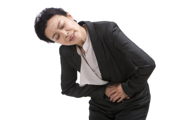 中年商务女士肚子疼图片下载
