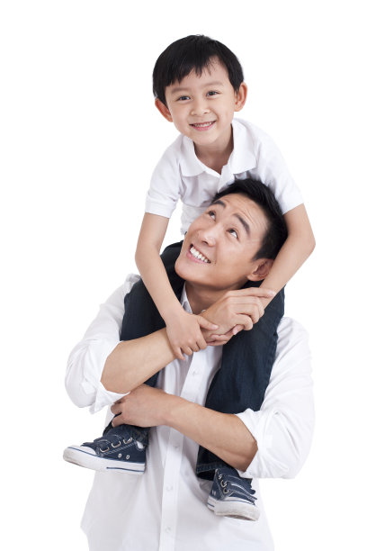 父子温馨一刻图片下载