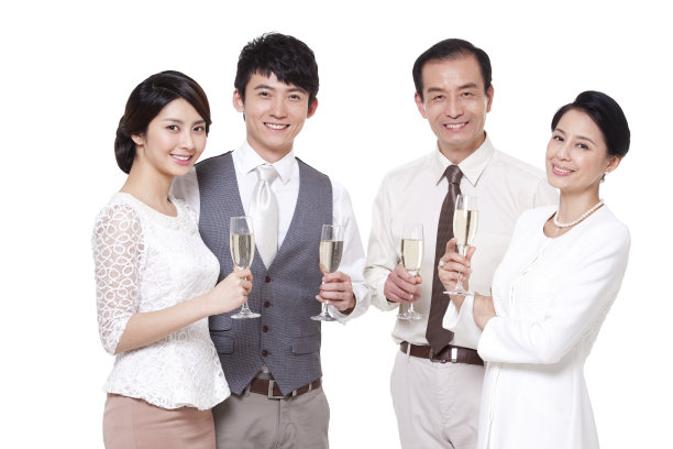 贵族家庭喝香槟图片下载