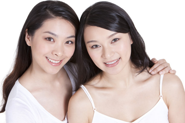 闺密家居照素材图片