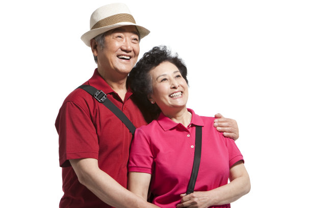 老年夫妇旅游肖像图片下载
