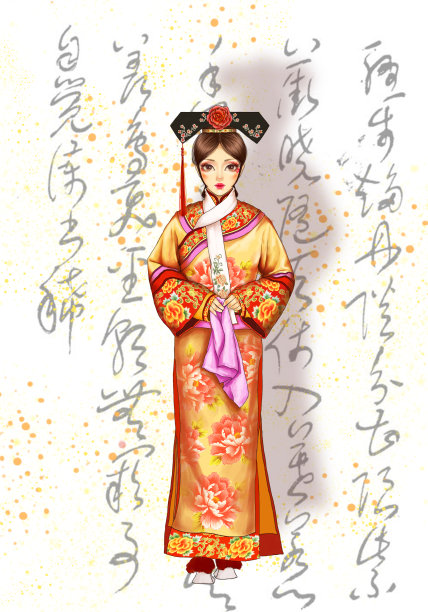 古代美女插画图片下载