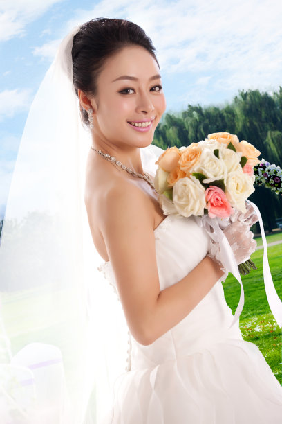 浪漫婚纱新娘图片下载