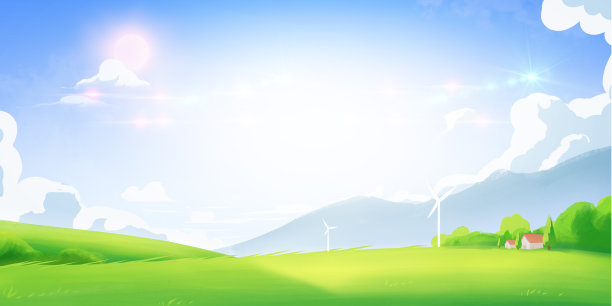 蓝天白云户外背景图图片下载