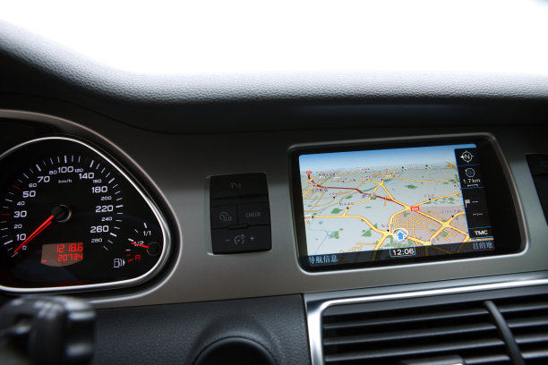 汽车内部导航仪屏幕图片下载