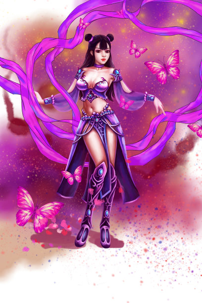 美女插画图片下载