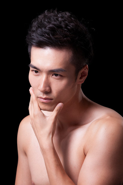 年轻男人妆面图片下载