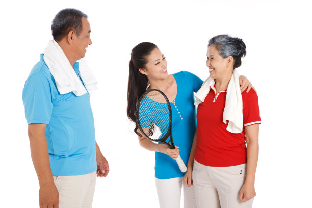 快乐家庭打网球图片下载