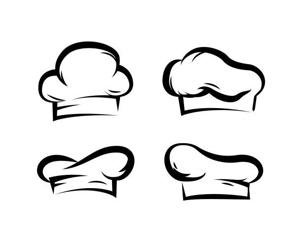 厨师帽子手绘集设计图片下载