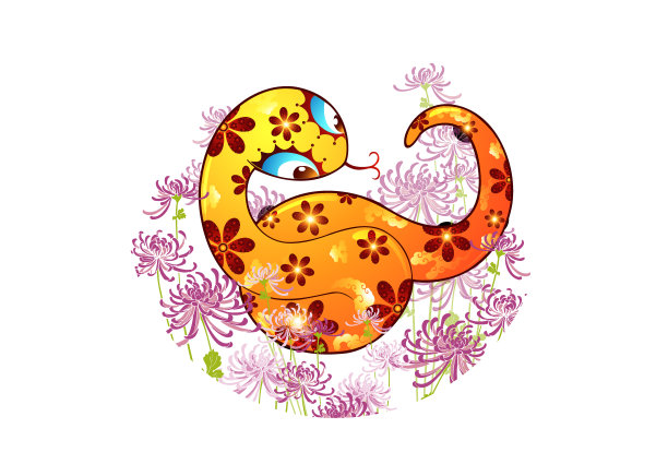 插画蛇图片下载