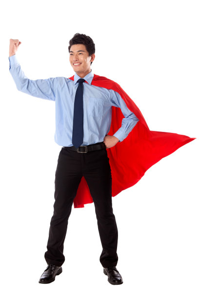 青年商务超人图片下载