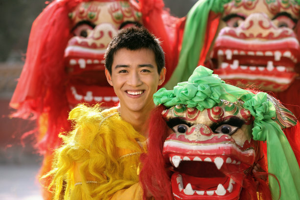 中国舞狮图片下载