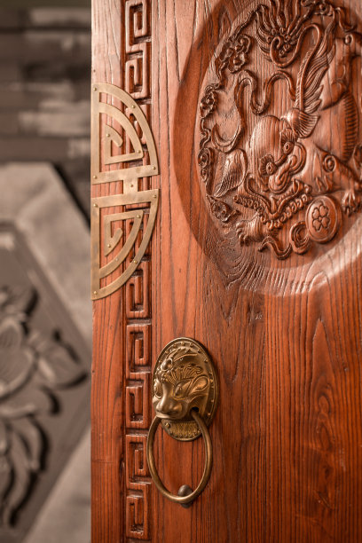 四合院的门图片下载