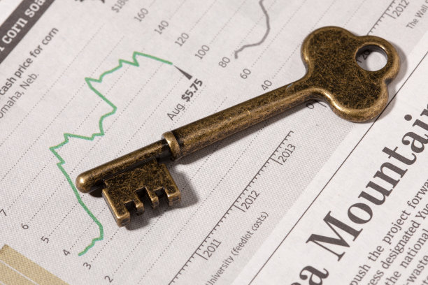 钥匙与图表图片下载