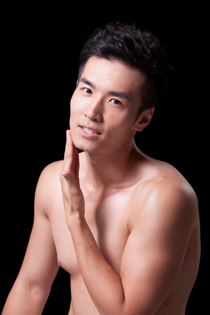 年轻男人妆面图片下载