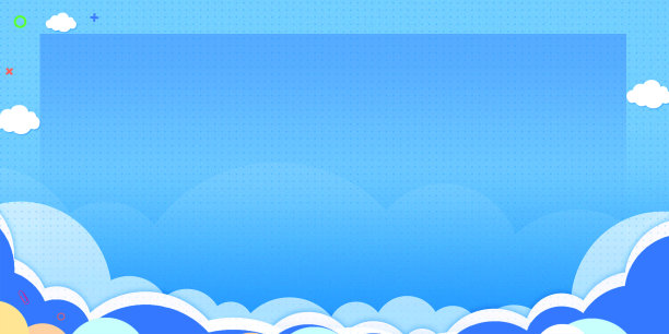 小清新蓝色波点背景图图片下载