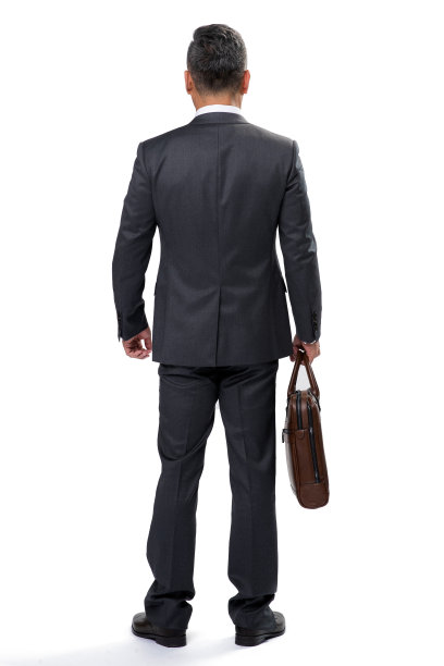 自信商务男士上班的背影图片下载
