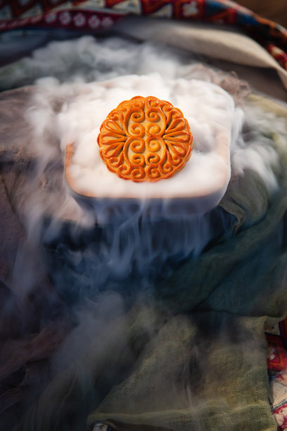 中秋节月饼创意拍摄图片下载