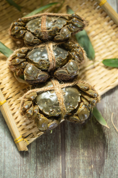 螃蟹放在簸箕里图片下载