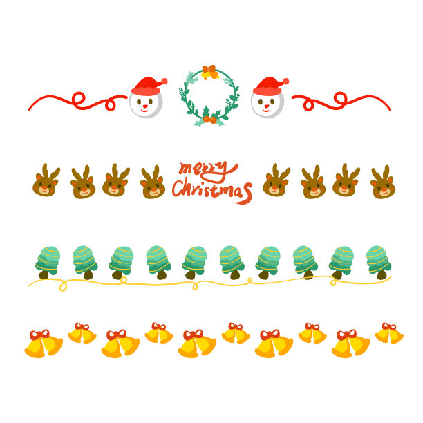 圣诞节分割线图片下载