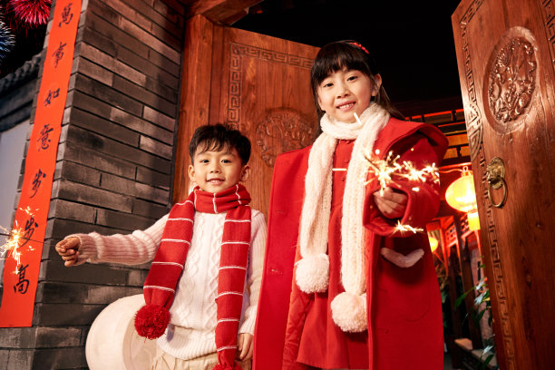 快乐儿童过年图片下载