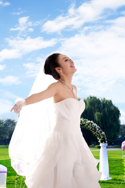 浪漫婚纱新娘图片下载