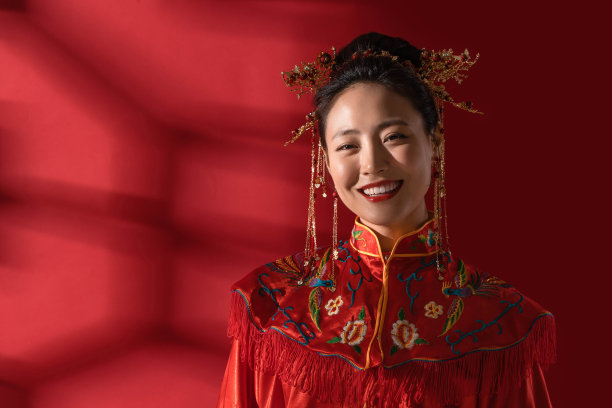 漂亮的中式新娘图片下载