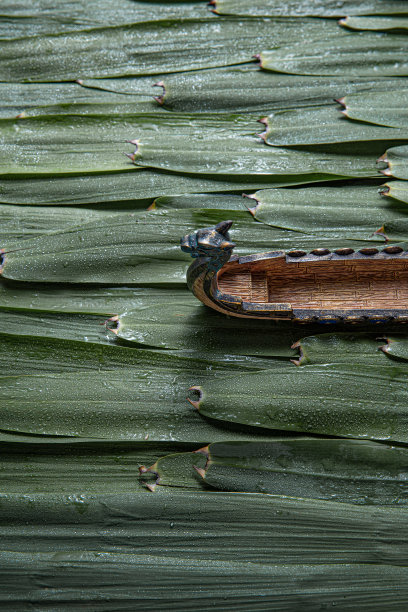 粽叶和龙舟图片下载