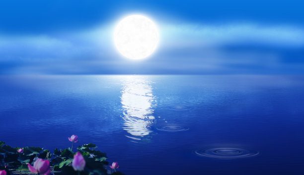 中秋圆月图片下载