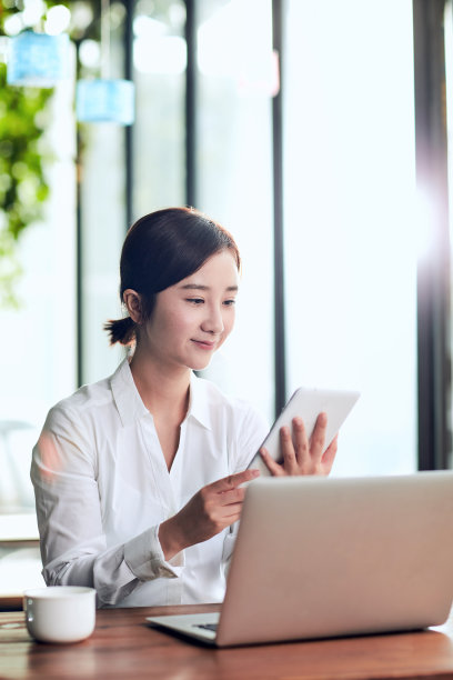 商务女士使用电脑图片下载