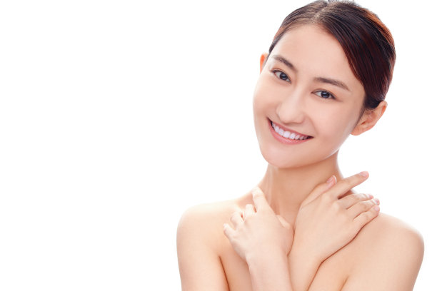 青年女人妆面肖像图片下载