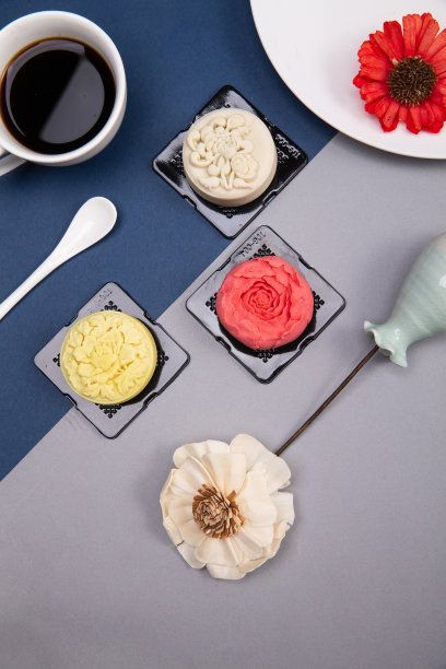 月饼配咖啡图片下载