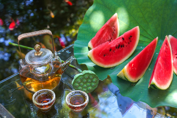 池塘西瓜图片下载