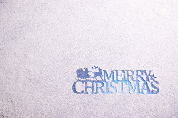 雪地上的圣诞节英文图片下载