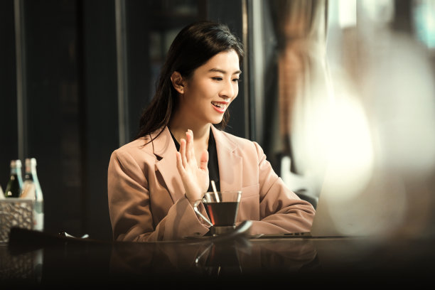 商务女士使用电脑图片下载