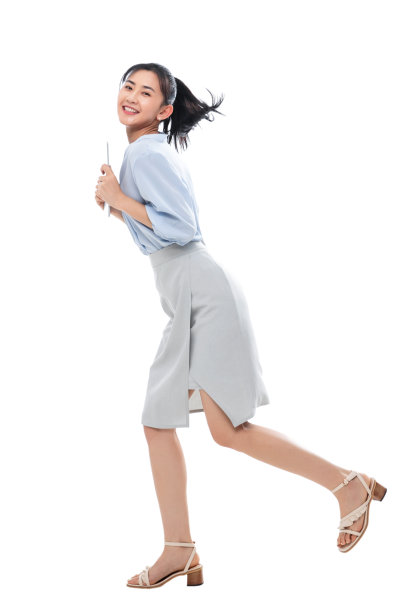 兴奋的商务女士图片下载