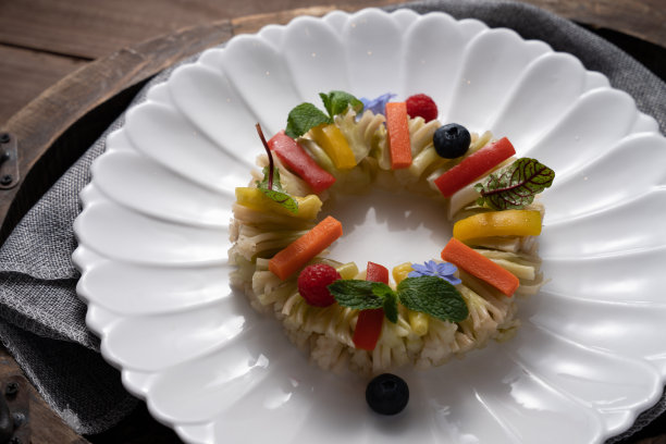 创意菜花花环图片下载