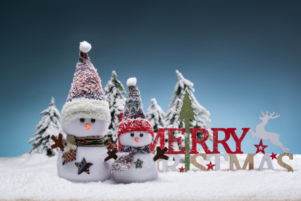 圣诞雪人图片下载