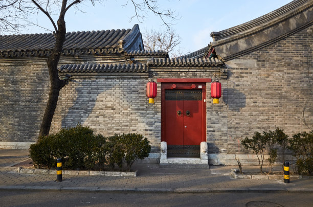 北京什刹海建筑风光图片下载