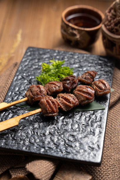 日式烤鸡胗图片下载