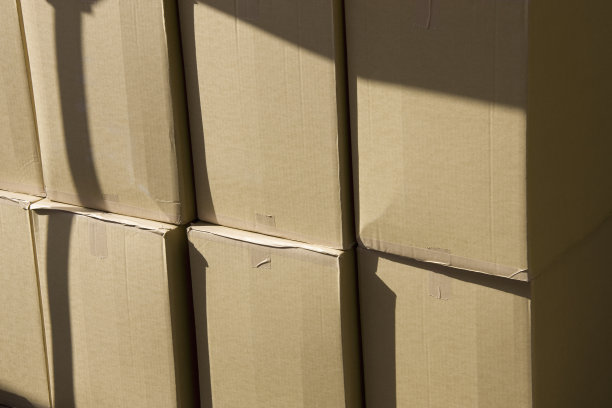 堆放纸箱图片下载