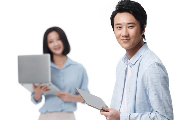 两个青年商务人士图片下载