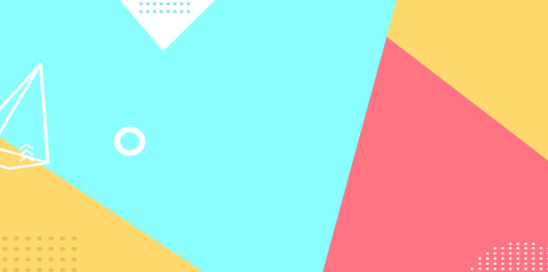 拼接彩色几何多边形创意海报背景图片下载