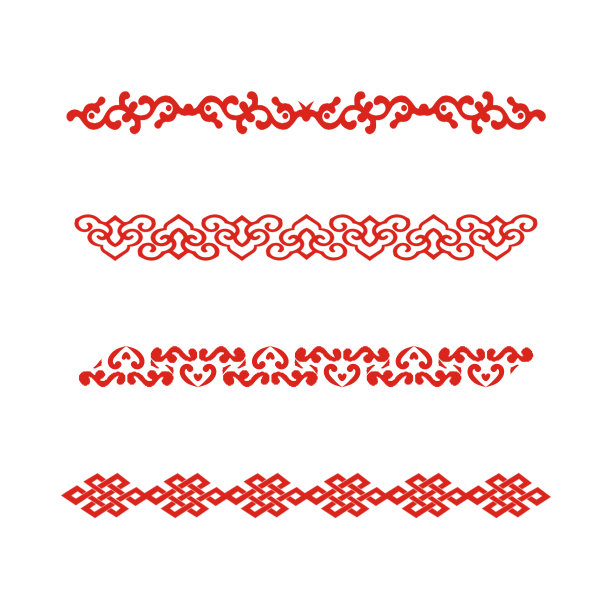 虎年新年分割线元素图片下载